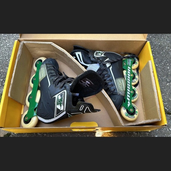 Mission DSX Inline Skates Roller Hockey Blades HiLo Vanguard Mens Size 6E EUC - Picture 5 of 5